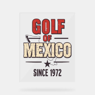 Golf Wives Social Club Flowers Acrylic Sign