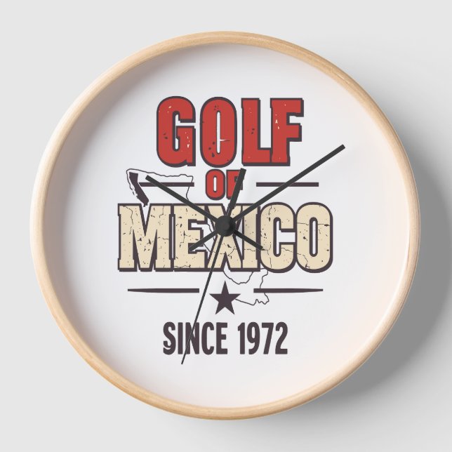 Golf Wives Social Club Flowers Clock (Front)
