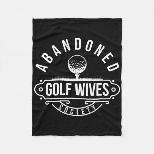 Golf Wives Society Golf Wife Of A Golf Player Golf Fleece Blanket