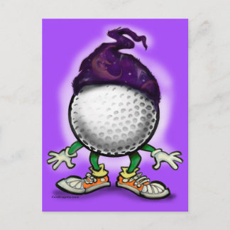 Golf Wizard Postcard
