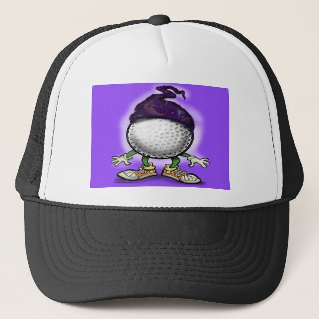 Golf Wizard Trucker Hat (Front)