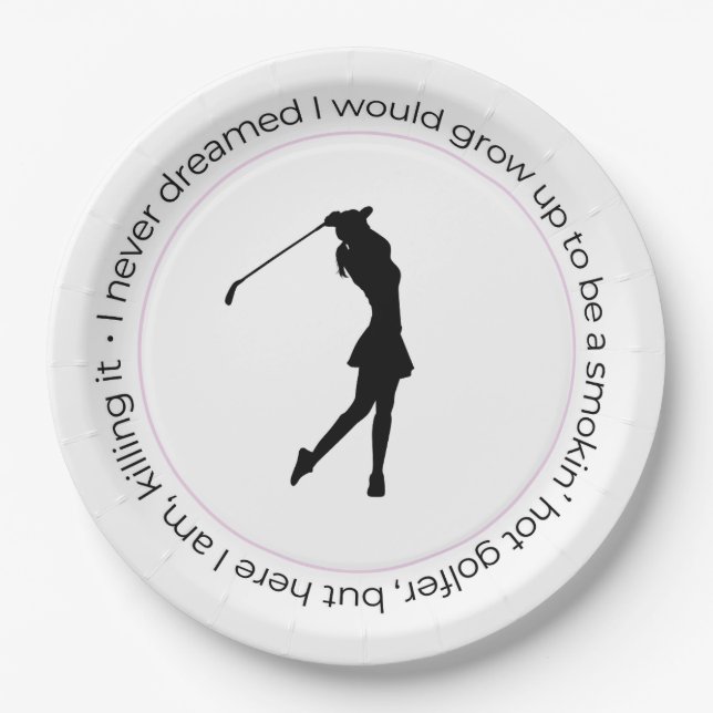 Golf woman Plate (Front)