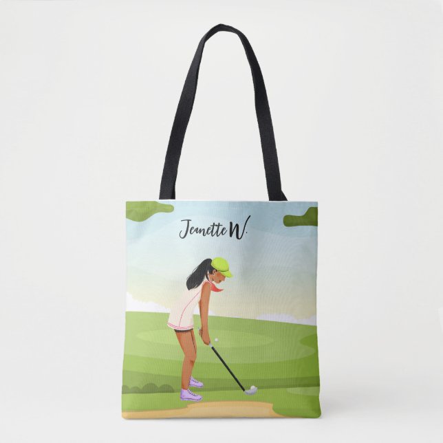 Golf Women golfer stylish weekend Tote Bag (Front)