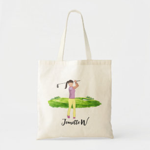 Golf Women golfer Tote Bag