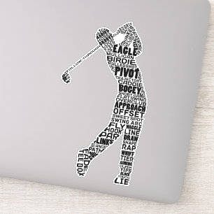 Golf Word Art, Golfing Typography