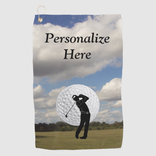 Golf World For Golfers Golf Towel (Front)