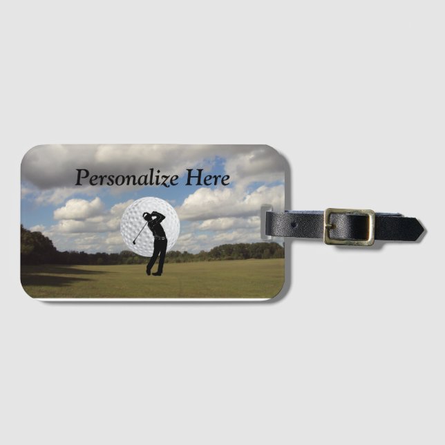 Golf World For Golfers Luggage Tag (Front Horizontal)