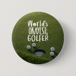 Golf world okays golfer funny saying 6 cm round badge