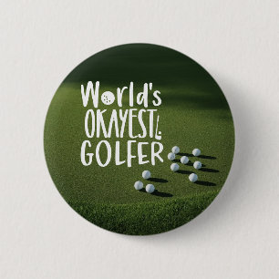 Golf world okays golfer funny saying 6 cm round badge