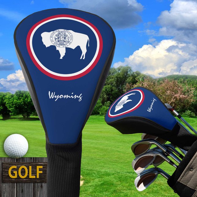 Golf Wyoming & Wyoming Flag / Golf Clubs Covers (Creator Uploaded)