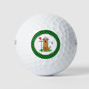 Golf Yellow Labrador Retriever (yel 5) Dog - Cute Balls