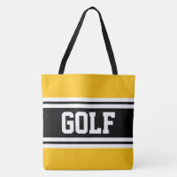 GOLF Yellow Orange Black White Racing Stripes