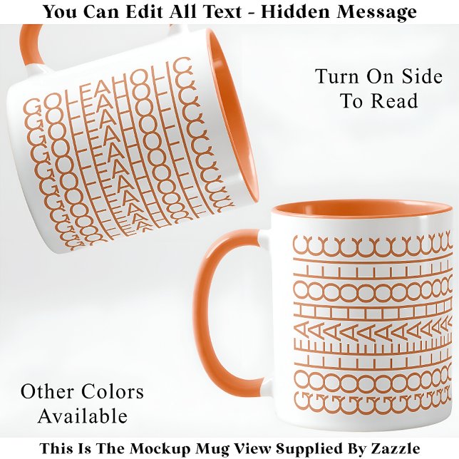 Golfaholic Hidden Message 140GW Funny Golf Mug (Creator Uploaded)