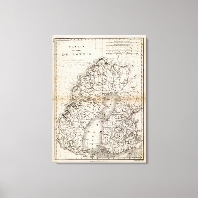 Golfe de Botnie Canvas Print (Front)