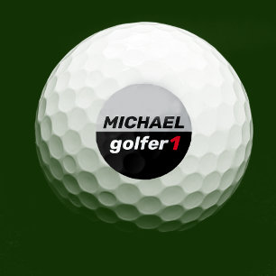 Golfer 1 Personalized Golf Balls