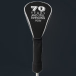Golfer 70th Birthday or Any Age Custom Monogrammed Golf Head Cover<br><div class="desc">A fun,  unique gift for the golfer in your life.  Just add the golfer's age and monogram to create a custom Golf Head Cover. Perfect as a birthday gift,  coach's gift,  club championship or everyday use.  Easily change the background colour.</div>
