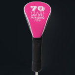 Golfer 70th Birthday or Any Age Custom Monogrammed Golf Head Cover<br><div class="desc">A fun,  unique gift for the golfer in your life.  Just add the golfer's age and monogram to create a custom Golf Head Cover. Perfect as a birthday gift,  coach's gift,  club championship or everyday use.  Easily change the background colour.</div>