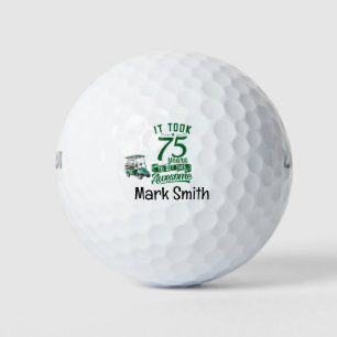 Golfer 75th Birthday  Golf Balls