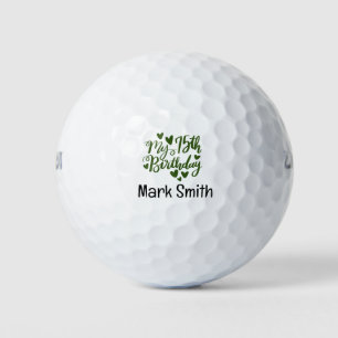 Golfer 75th Birthday Golf Balls