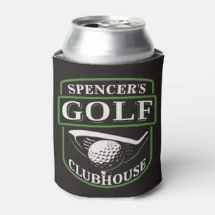 Golfer ADD NAME Pro Golf Player Club Clubhouse Can Cooler
