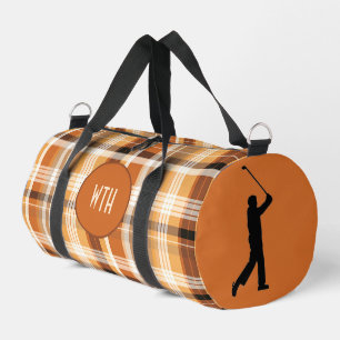 Golfer "Autumn Gold" Plaid Duffel Bag