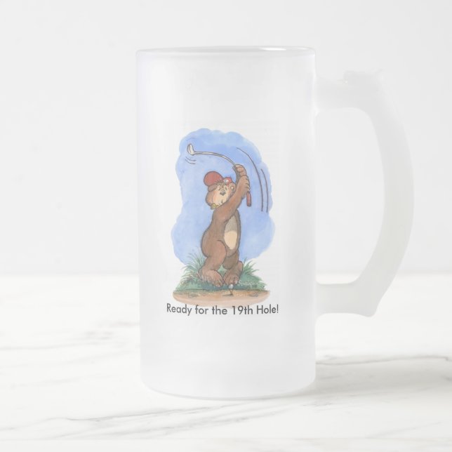Golfer Beer Mug (Right)