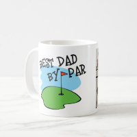 Golfer Best Dad By Par Golf Pun Photo
