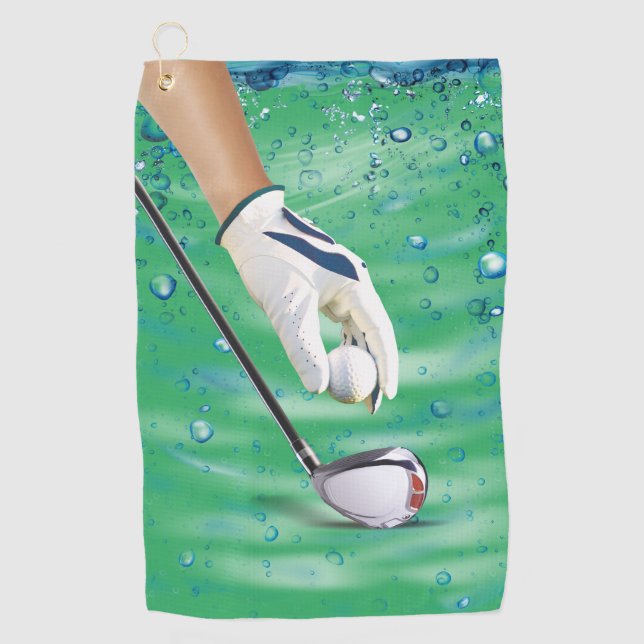 Golfer best golf towel (Front)