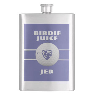 Golfer Birdie Humour Sports Golf Game Hip Flask