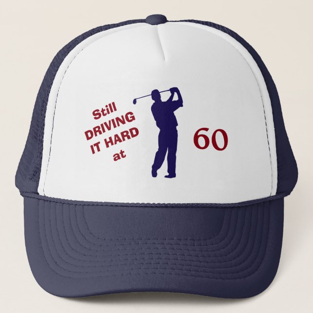 Golfer Birthday 60 Trucker Hat (Front)