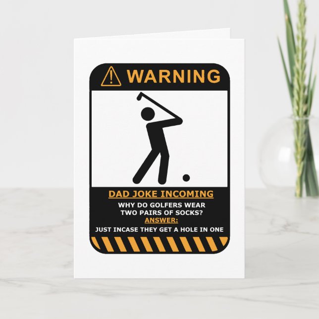 Golfer Birthday Card (Front)