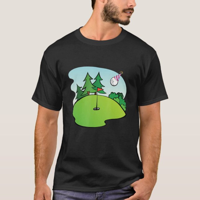 Golfer Birthday   Golf Happy Birdie To Me Dad Son T-Shirt (Front)