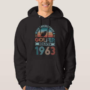 Golfer born 1963 Golfing 60th Birthday Gift Dad Hoodie