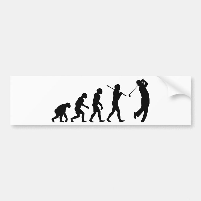 Golfer Bumper Sticker (Front)
