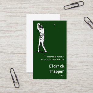 Golfer Business Card