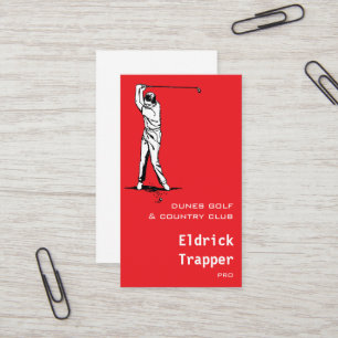 Golfer Business Card