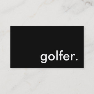 golfer. business card