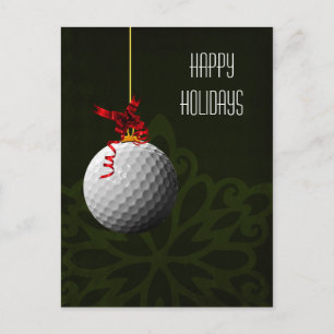 golfer Christmas Cards