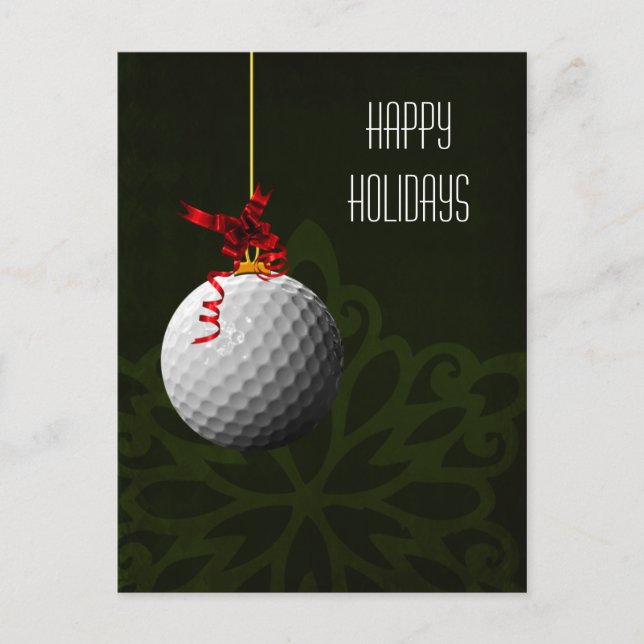 golfer Christmas Cards (Front)