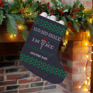 Golfer Christmas Stocking Hole in One