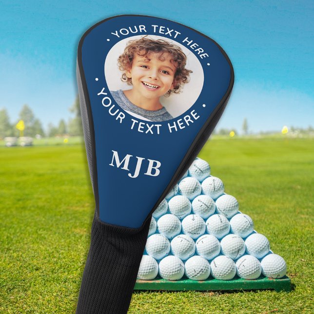 Golfer Create Your Own Personalised Monogram Golf Head Cover (Creator Uploaded)