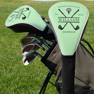 Golfer Cross Club Golf Head Cover