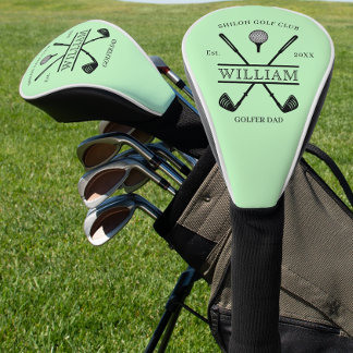 Golfer Cross Club Golf Head Cover