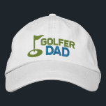 Golfer Dad Embroidered Hat<br><div class="desc">Embroidered Golf themed (customisable) cap from Ricaso</div>