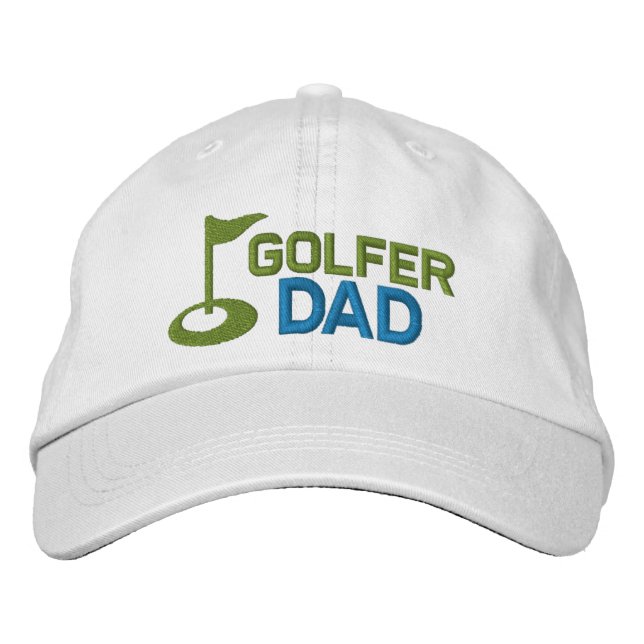 Golfer Dad Embroidered Hat (Front)