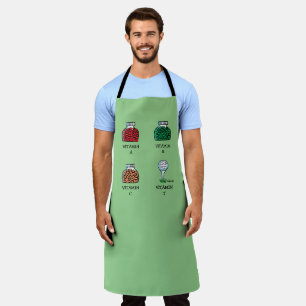 Golfer Dad Funny Vitamins Apron