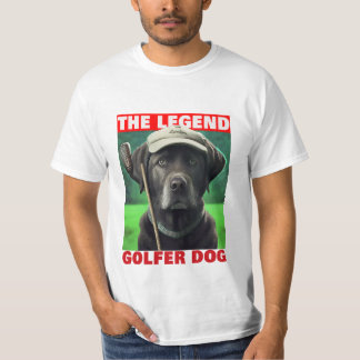 Golfer Dog T-Shirt