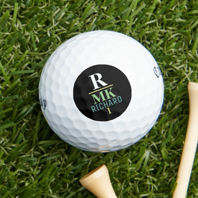 Golfer Equipment . monogram Golf Balls (Creator Uploaded)