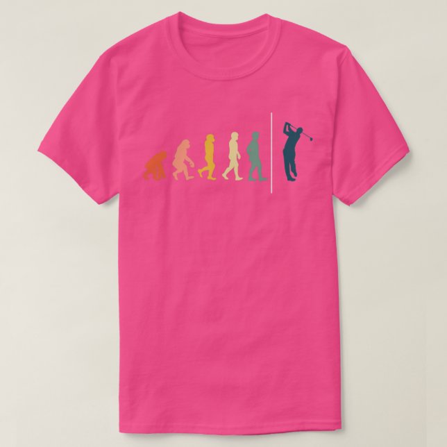 Golfer Evolution Men Hobby Gift Golf T-Shirt (Design Front)