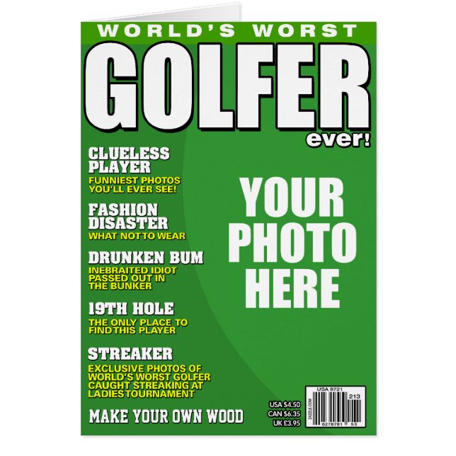 Golfer Fake Magazine Cover (Front)